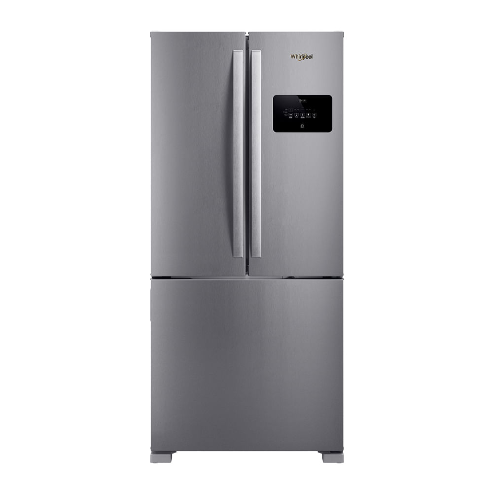 Heladera NF SBS Whirlpool 555 lt WRO85MK FD inox Inverter